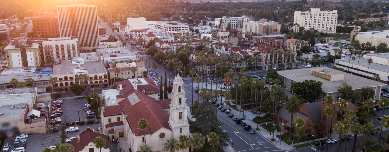 San Bernardino in Riverside County, Calif., one of the main population centers of the Inland Empire