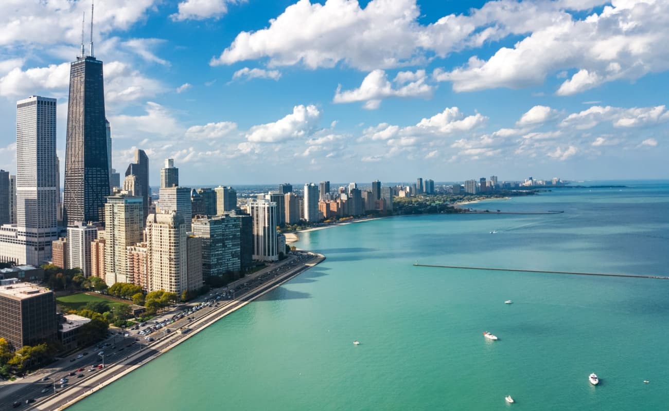 View across Chicago