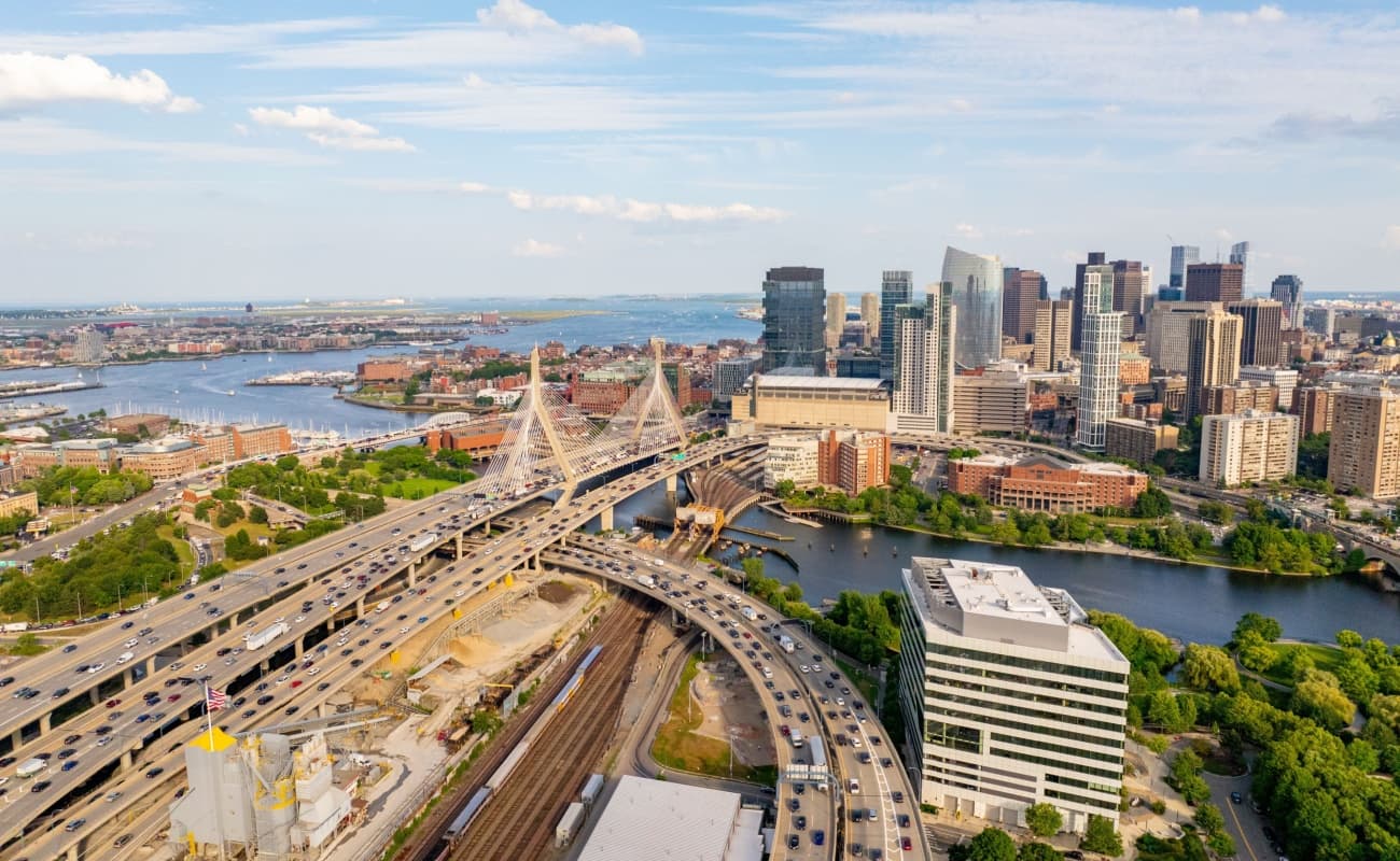 Boston office space skyscraper skyline