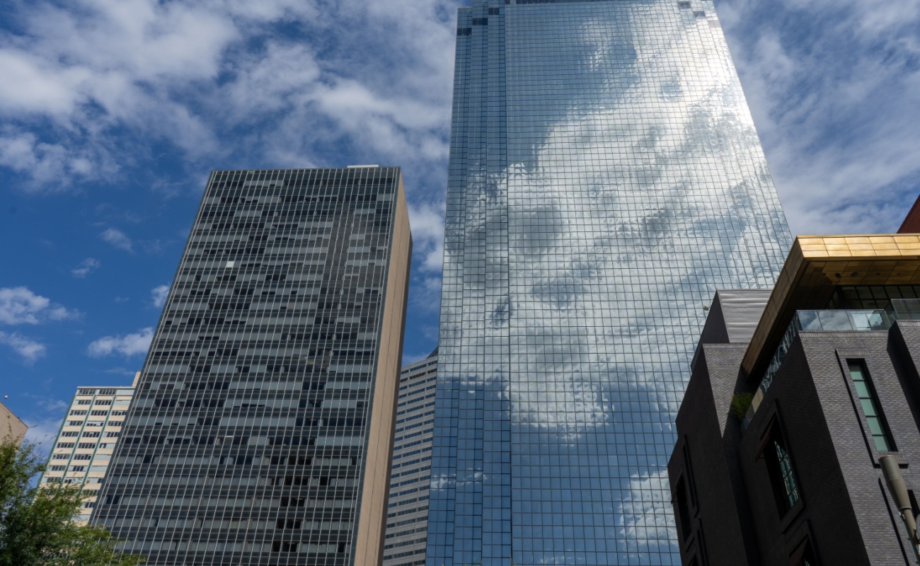 view of modern office buildings