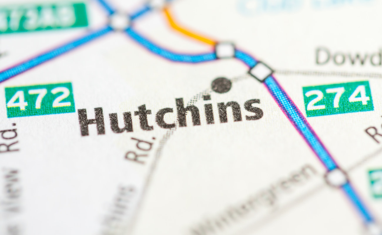 Dallas industrial real estate in Hutchins Texas submarket map detail