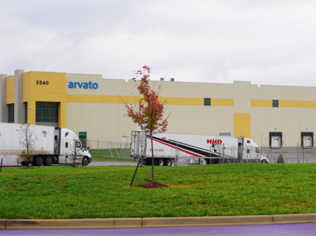 Arvato's new warehouse in Shepherdsville, Ky.