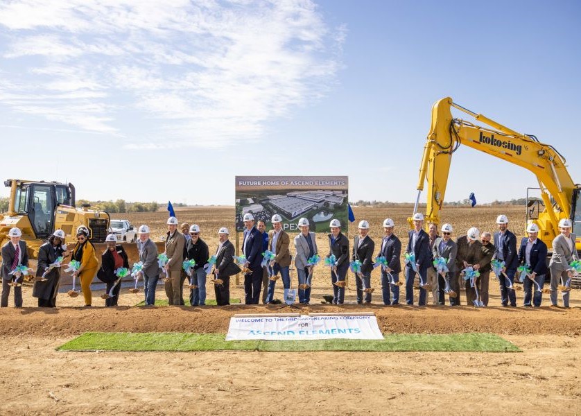 Ascend Elements breaks ground on Apex 1 in Hopkinsville, Ky. 