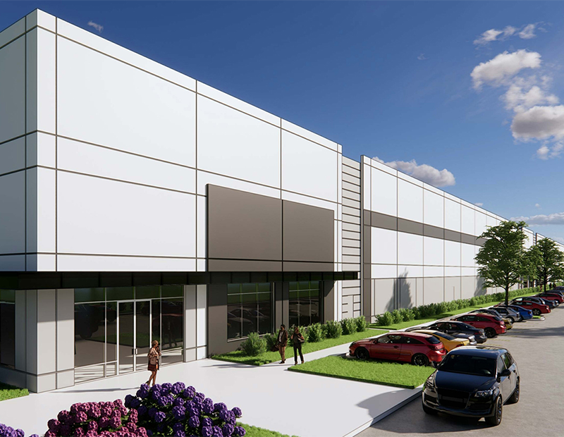 A rendering of a building at Gainesville 85 Business Center.
