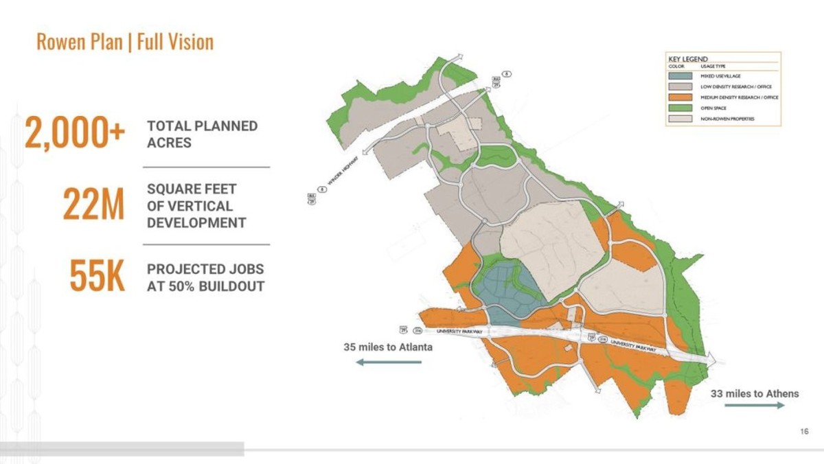 Rowen, a new, nearly 2,000-acre knowledge community in metro Atlanta
