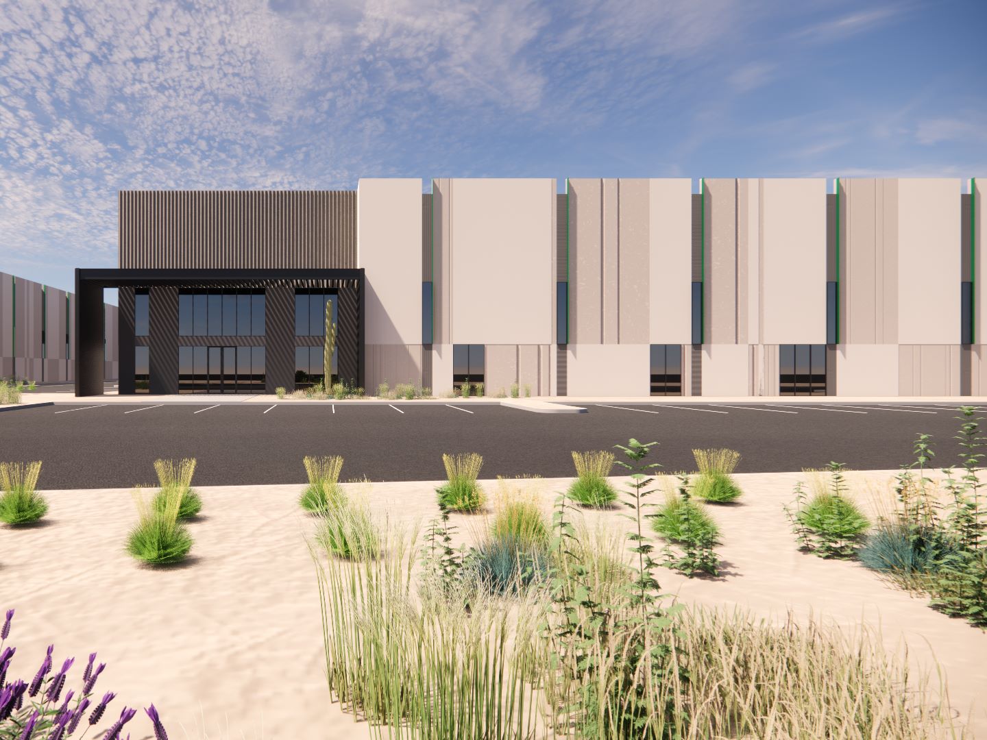 Sarival Business Park is an 848,000-square-foot industrial development in Goodyear, Ariz.