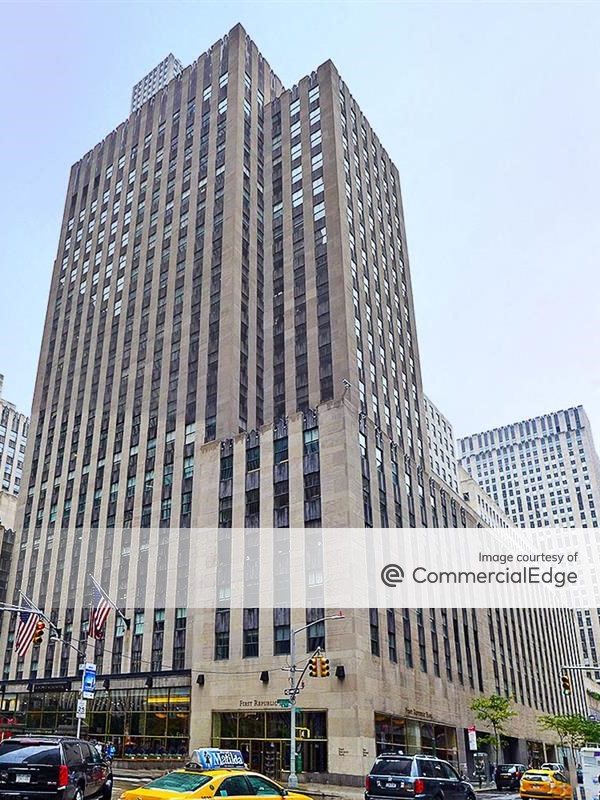 Rockefeller Center is a 1937-built office mid-rise in Manhattan's Plaza District.