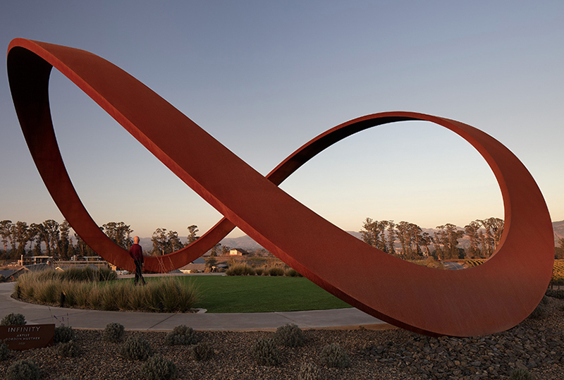 Infinity artwork at Stanly Ranch. Image courtesy of Gordon Huether Studio