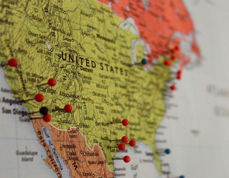 Map of U.S.