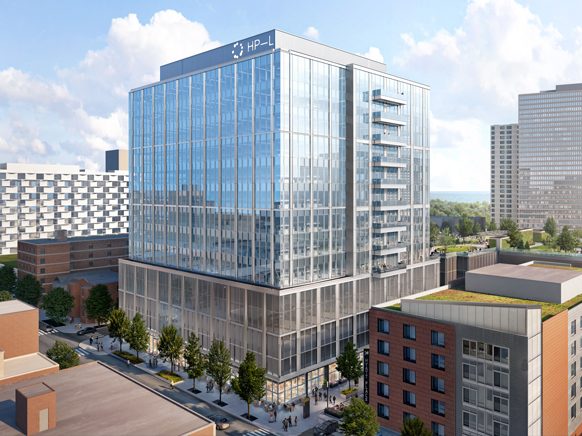 Rendering of Hyde Park Labs. Image courtesy of Trammell Crow Co.