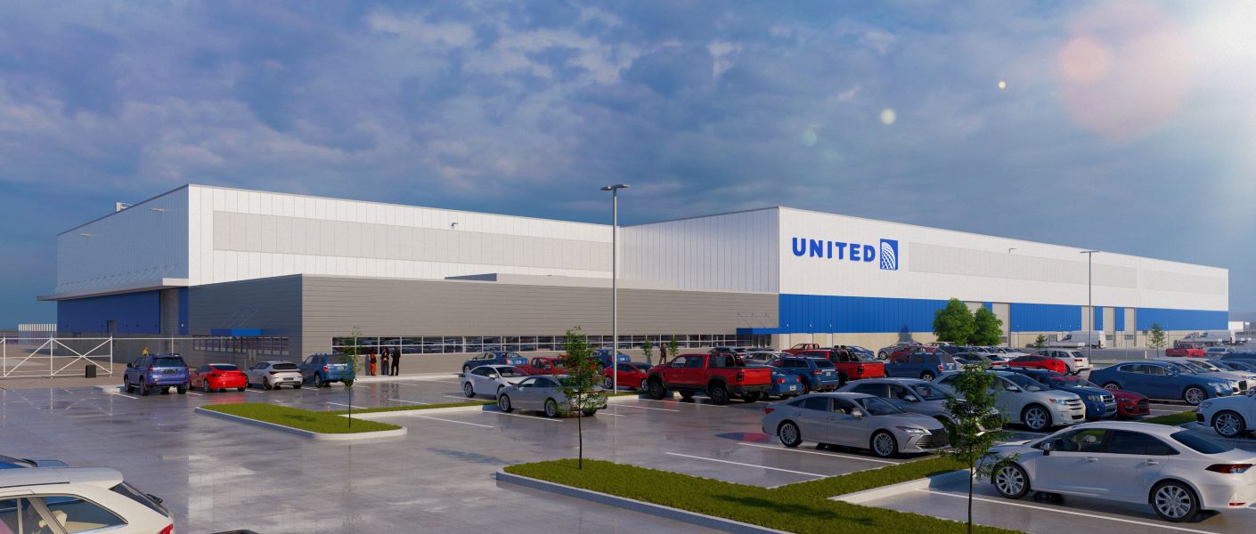 Rendering of United Airlines’ GSE maintenance facility