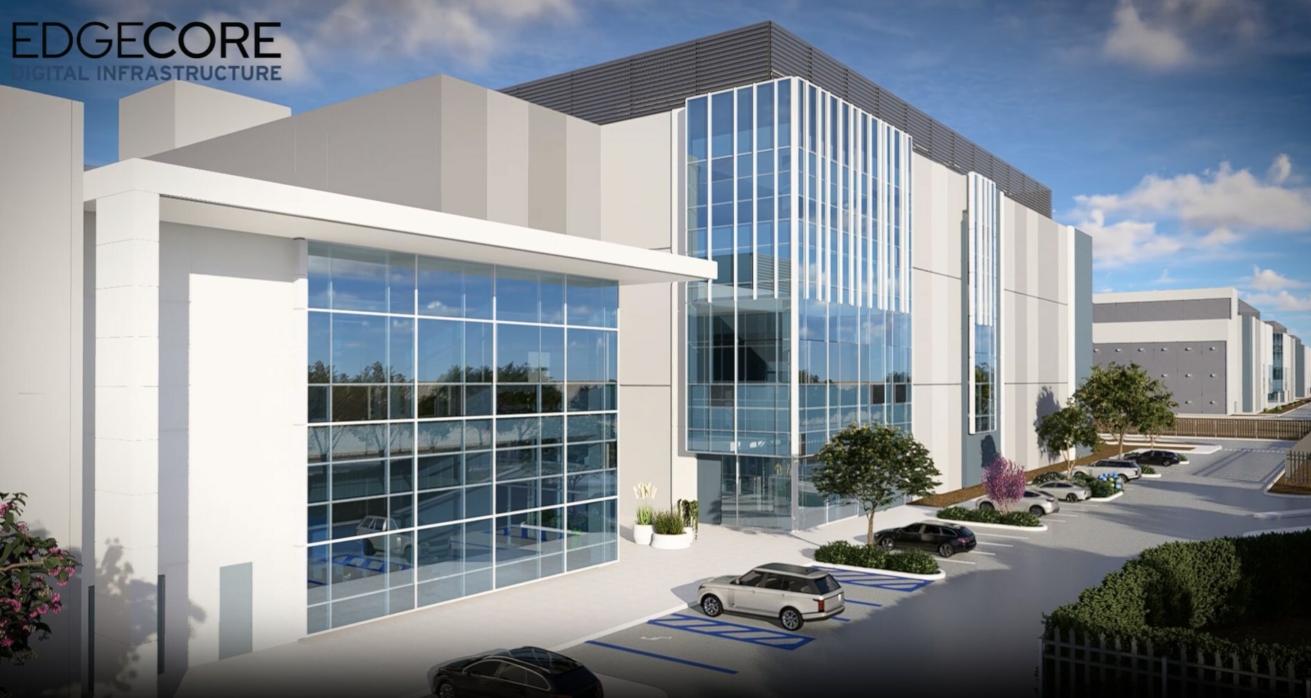 Rendering of EdgeCore's campus in Reno, Nev.