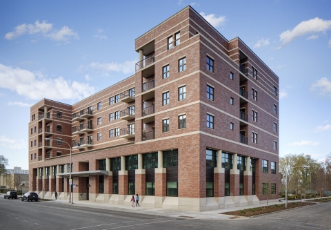 Oakwood Shores Residences, a multi-family development in Chicago built by The Community Builders, a nonprofit developer that joined the Better Buildings Challenge.