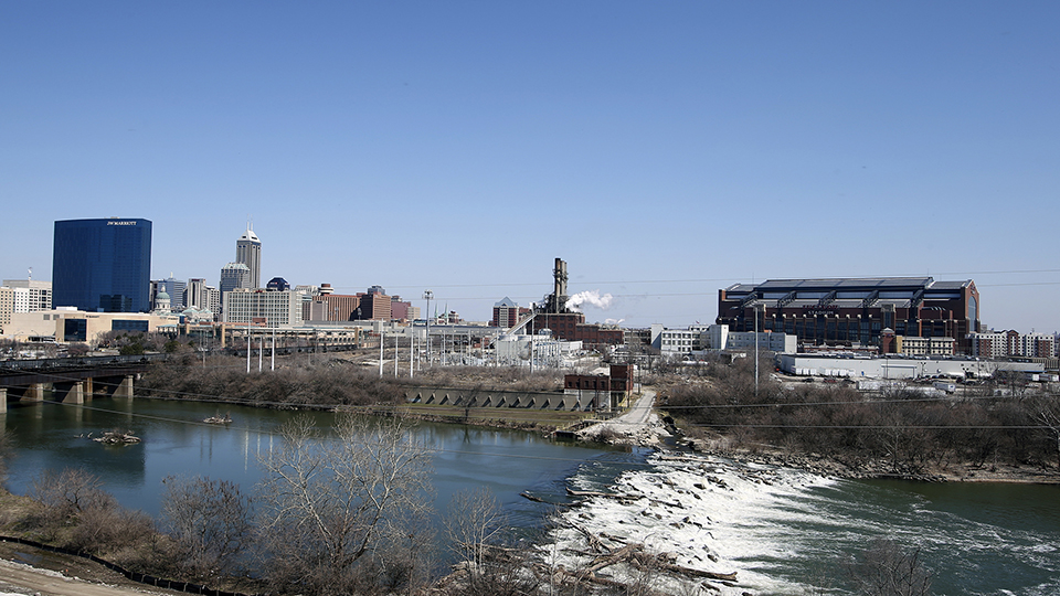 Indianapolis skyline shot March 28th and 29th, 2013. (Mike Fender)