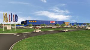 Architectural Rendering of Proposed IKEA Fishers in Indiana