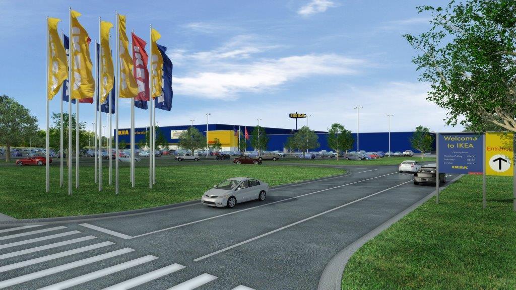 Rendering of IKEA's future Memphis store