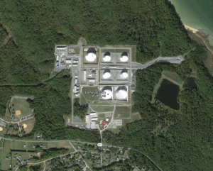 Dominion Cove Point LNG facility near Lusby, Md.