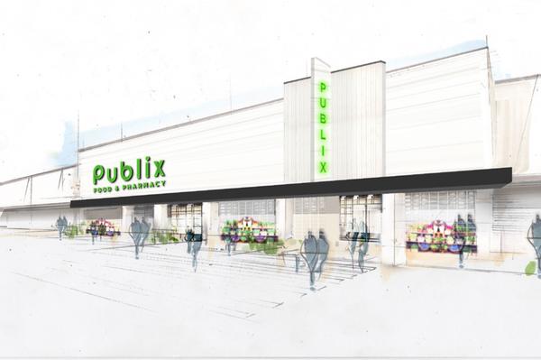 Rendering of EDENS' Publix Supermaket\Moores Mill Shopping Center