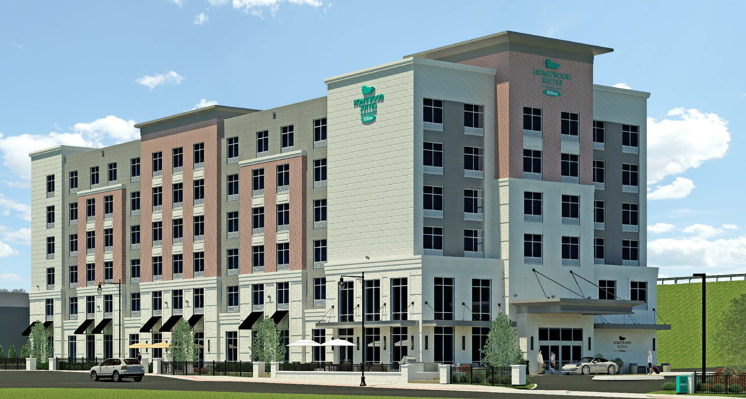 Hilton Homewood Suites in Worcester, rendering