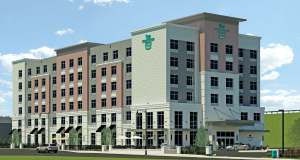 Hilton Homewood Suites in Worcester, rendering