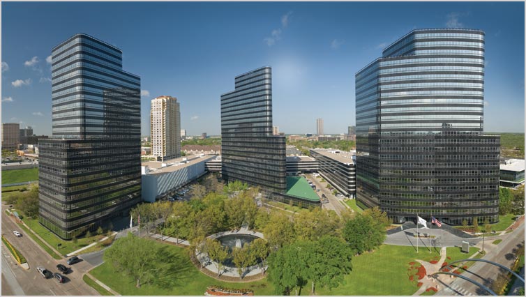 Cousins Properties' 1.4 million-square-foot Post Oak Central complex in Houston would become part of a new REIT as part of a merger agreement with Parkway Properties.