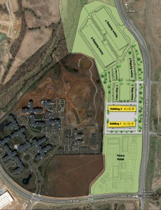 Ashburn Crossing project with Phase I highlighted in yellow