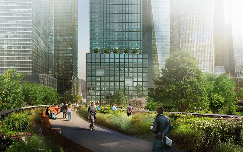 Conceptual rendering of 55 Hudson Yards, New York City