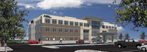 Rendering of the St. John Providence medical center in Howell