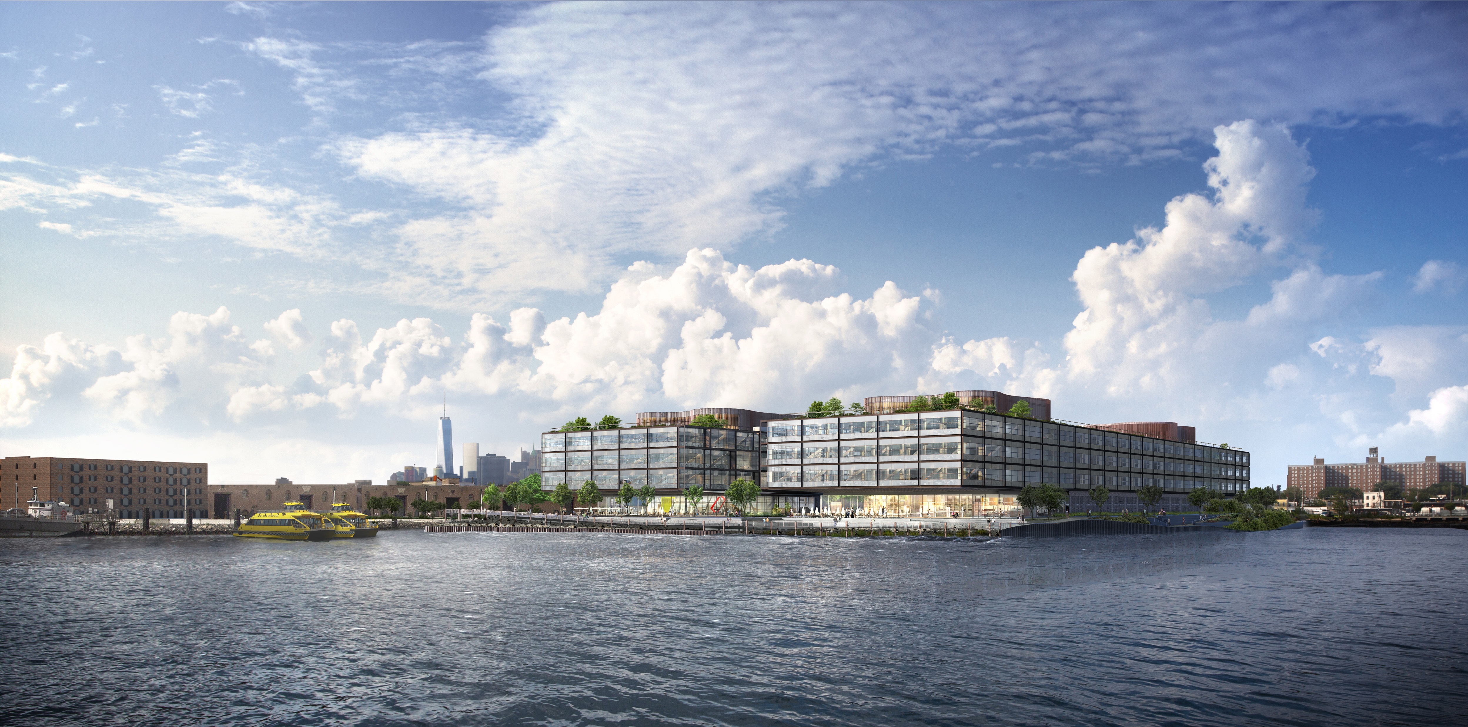 Rendering of the new office campus in Red Hook