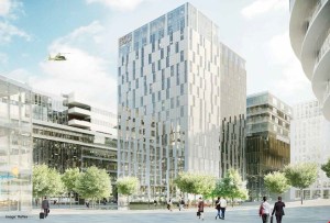 Rendering of the new Elite Hotel in Stockholm