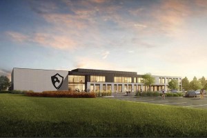 Delta Defense headquarters, West Bend, Wis., rendering