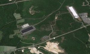 The Principio Business Park area in Perryville, Md., with Perryville Cold Storage and GE on the left and Restoration Hardware on the right