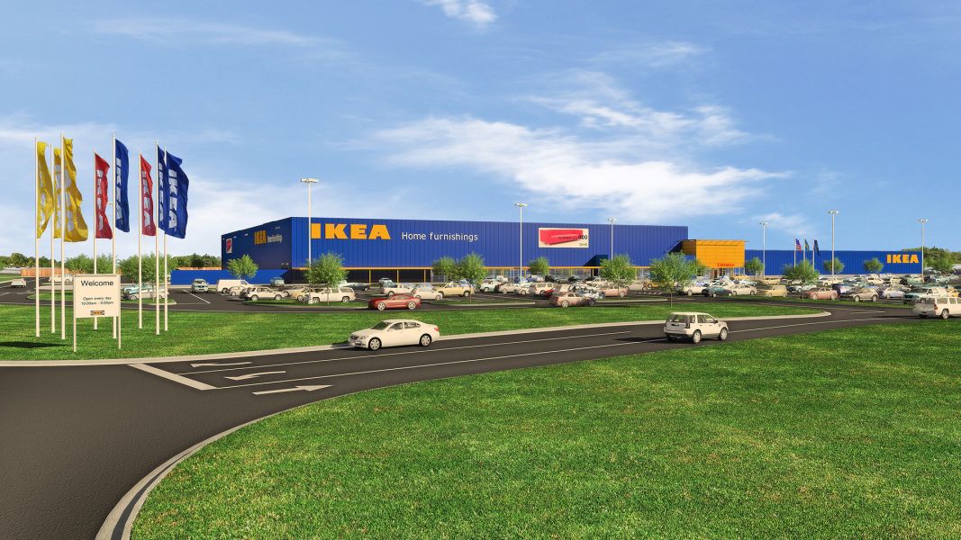 Architectural rendering of IKEA Fishers, Ind.