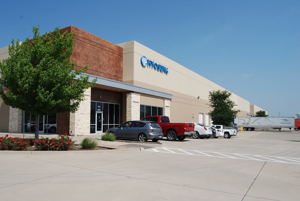 One of the industrial buildings within Parc 114 Business Park, Irving, Texas