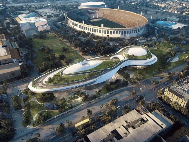 Lucas Museum of Narrative Art - Los Angeles - rendering