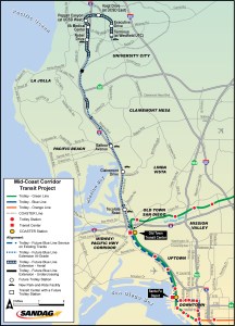 Mid-Coast Corridor Transit Project Map