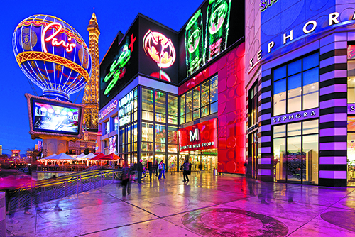 The Miracle Mile Shops on the Las Vegas Strip.