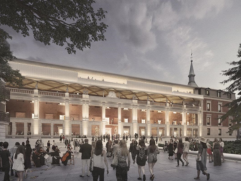 Rendering of the New Hall of Realms Facade