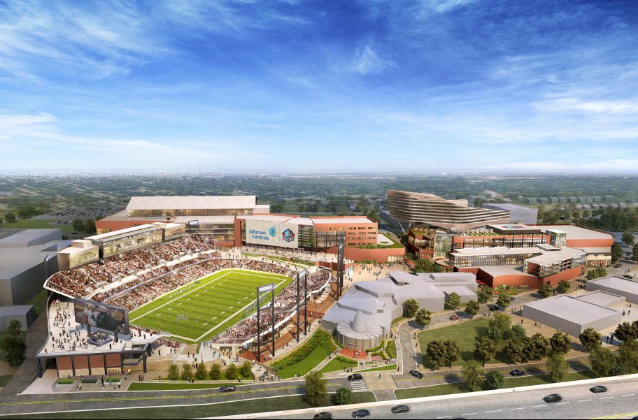 Pro Football Hall of Fame, Canton, Ohio, rendering