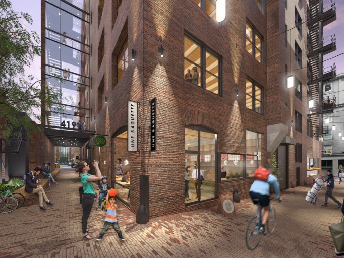 Pioneer Square, Seattle, rendering