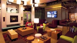 Aloft Miami Airport lobby