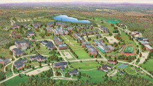 Colby College campus rendering