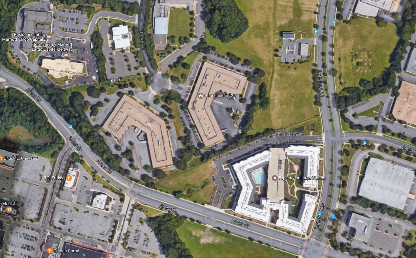 The two buildings at Inglewood Business Center in Largo, Md.