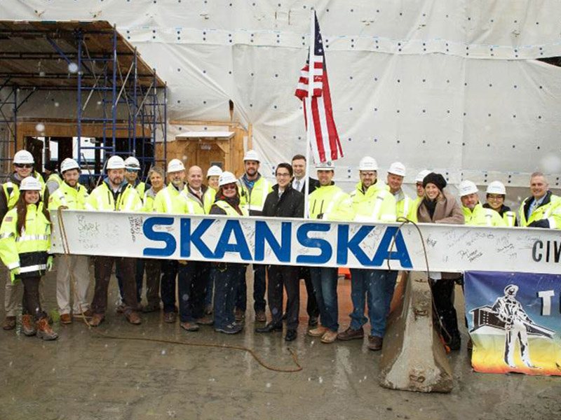 121 Seaport, Topping Out