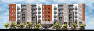 Rendering of Sea Breeze Apartment Complex (Los Angeles Department of City planning)