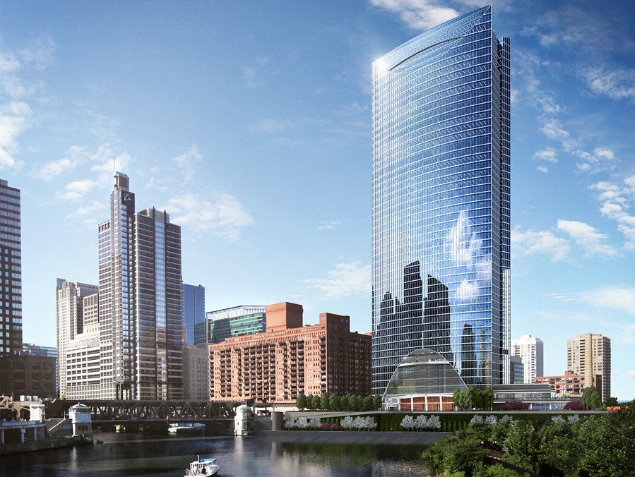 River Point Tower in Chicago, rendering