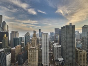 The AMA Plaza tower, built in 1992 and designed by Ludwig Mies van der Rohe, houses more than 1 million square feet of office space and a five-star hotel