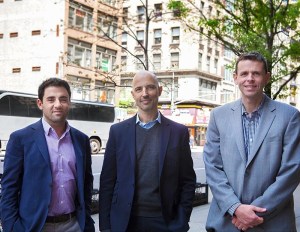 Adam Mahfouda, co-founder of Oxford Property Group; Oded Hecht, founder of the Titan division of the Hecht Group; and Greg Harden, co-founder of Oxford Property Group.