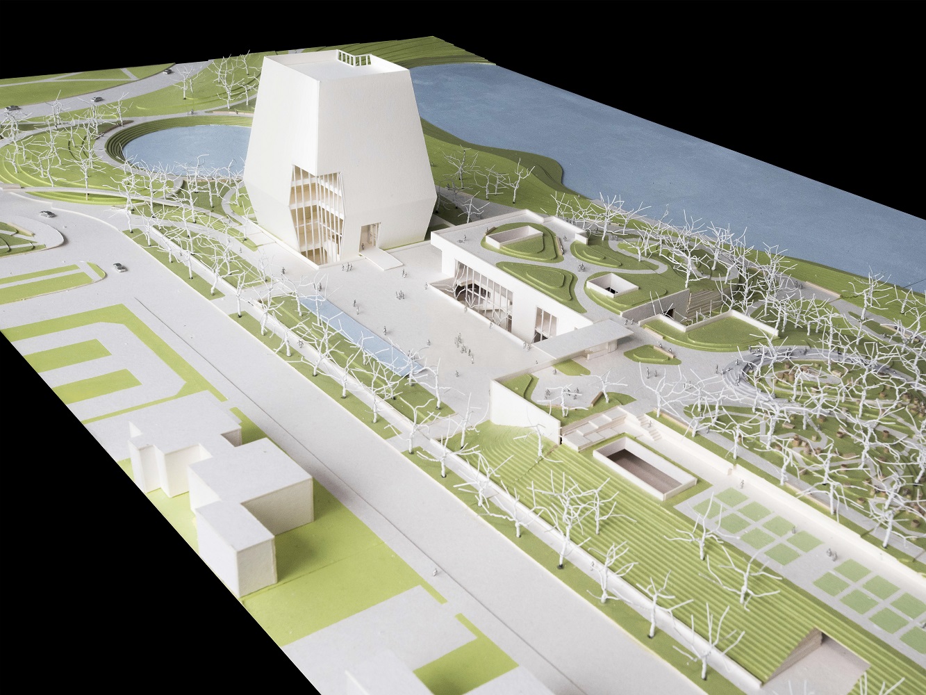 Obama Presidential Center in Chicago, conceptual site model