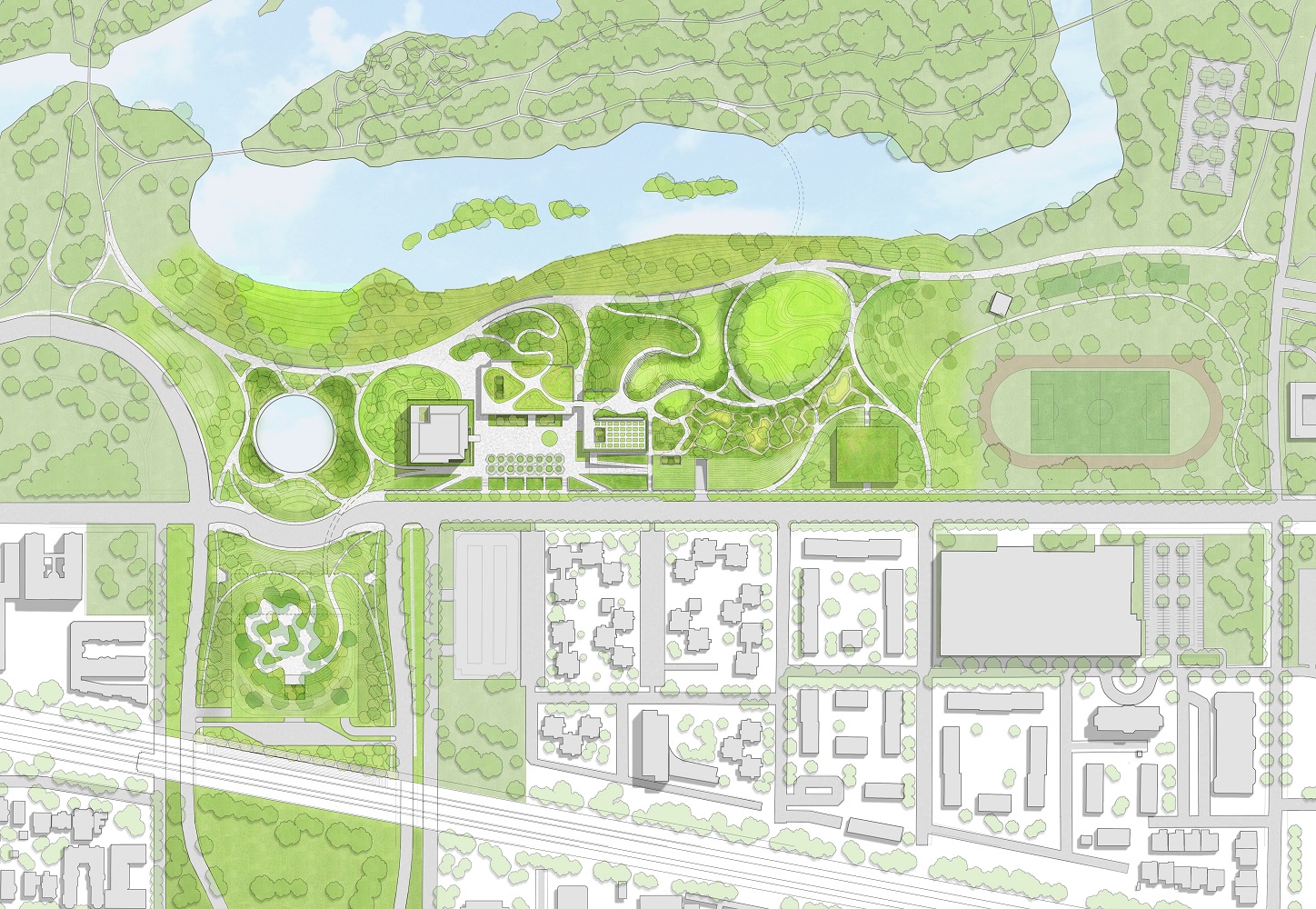 Obama Presidential Center, conceptual site plan